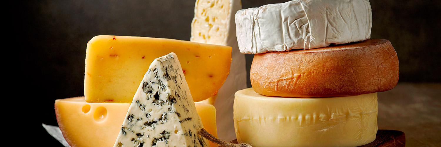 Queijos variados simbolizam a diversidade de queijos do Prêmio Queijos do Paraná