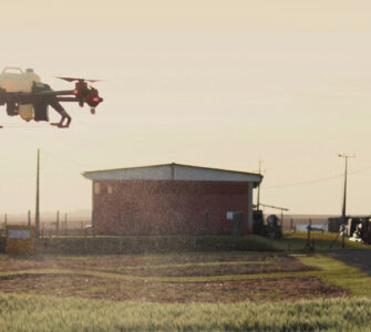 drone pulverizando