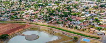 Imagem aérea do município de Guaíra, no Noroeste do Paraná, onde foram suspensas as demarcações de terras indígenas